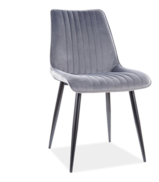 Jídelní židle Kelly (šedá + černá)