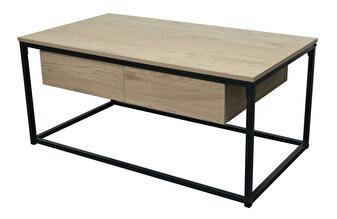 Konferenční stolek NAVARA (dub + černá)