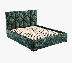 Čalouněná postel 160x200 cm Veggie 1 (zelená barevná)
