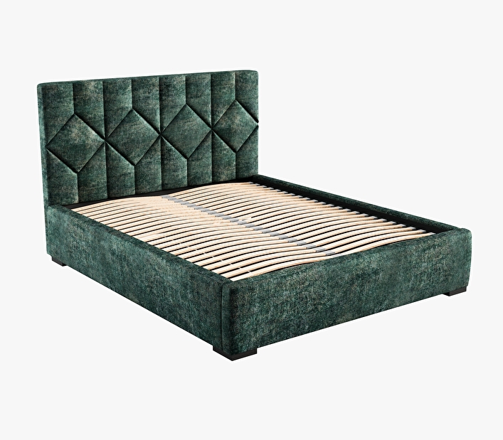 Čalouněná postel 160x200 cm Veggie 1 (zelená barevná)