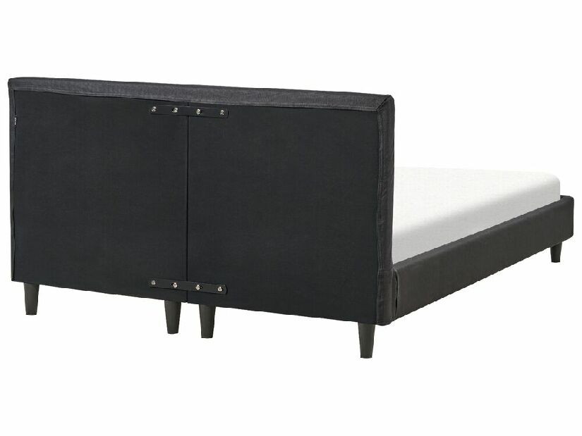 Manželská postel 140 cm Ferdinand (černá) (s roštem)