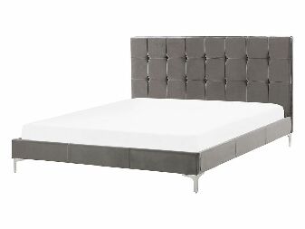 Manželská postel 140 cm Amar (šedá) (s roštem)