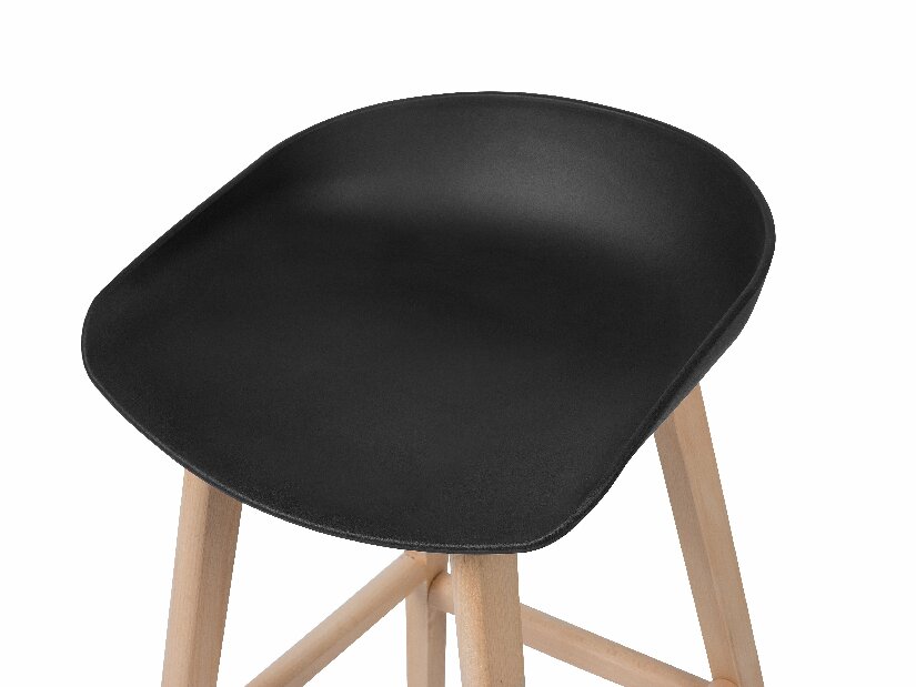 Set 2ks. barových židlí Mitri (černá)