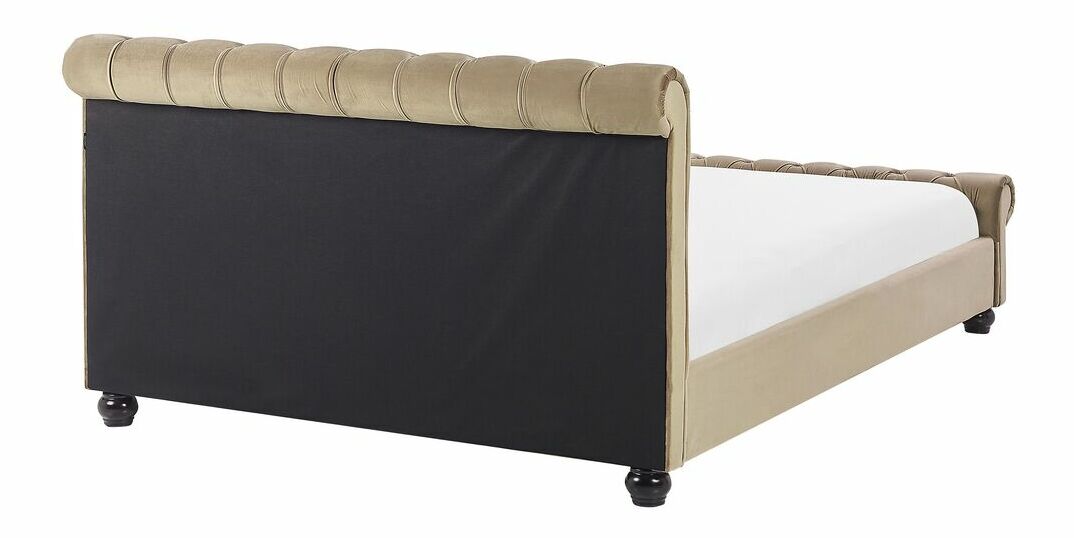 Manželská postel 160 cm ARCHON (s roštem) (béžová)