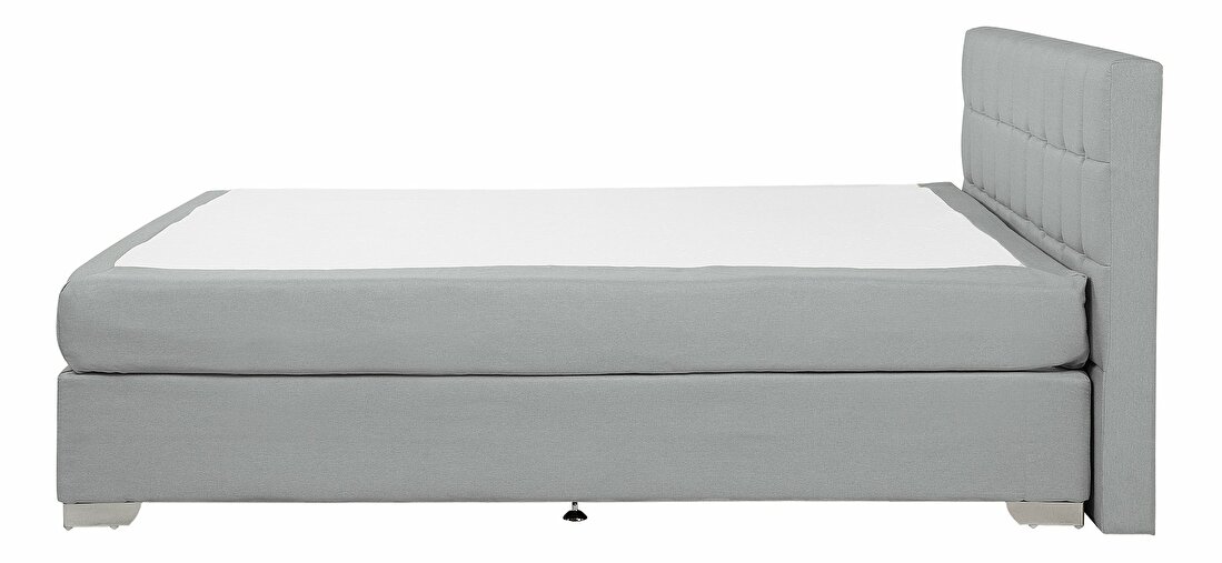 Manželská postel Boxspring 180 cm ADIR (s matracemi) (světlešedá)