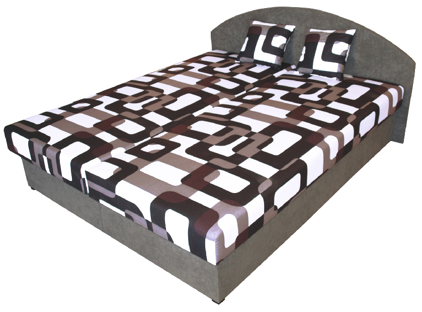 Manželská postel 160 cm Benab Sara (s rošty a matracemi)