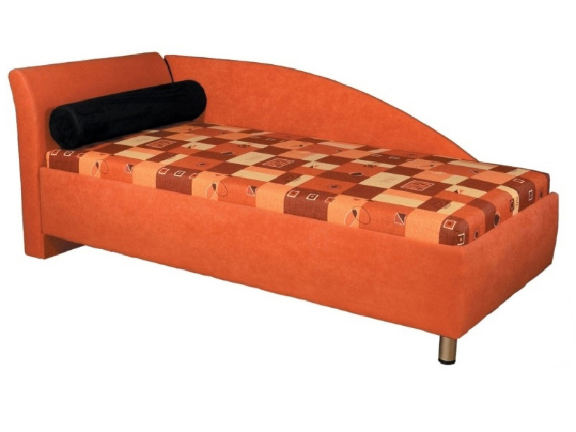 Jednolůžková postel (válenda) 90 cm Pennie (s molitanovou matrací) (L)