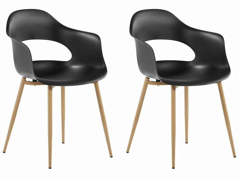 Set 2 ks. jídelních židlí URCA (černá)
