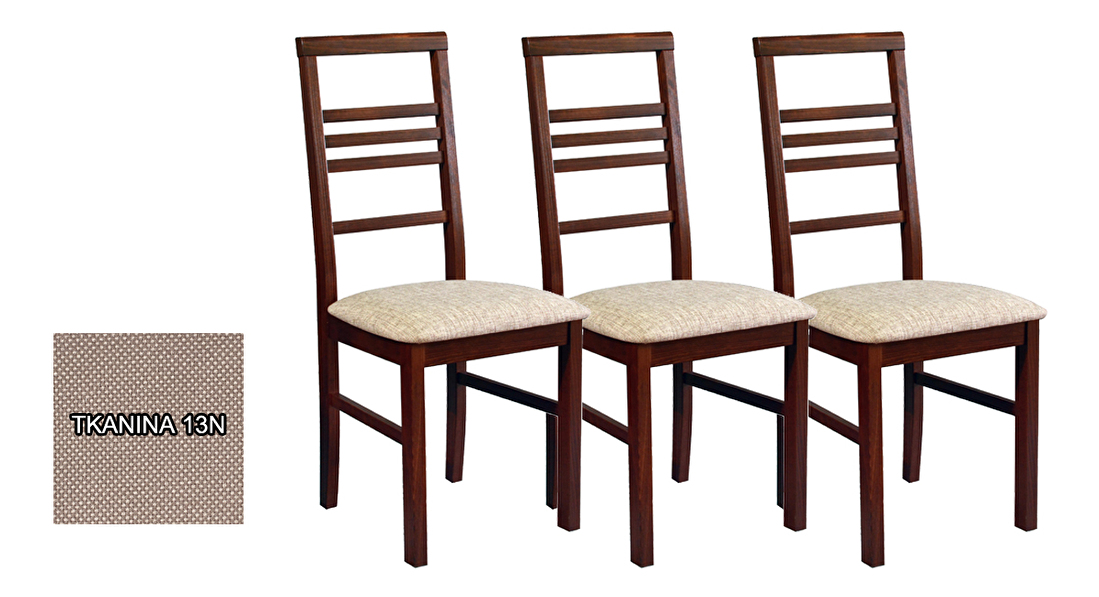 Set 3 ks. jídelních židlí Melte (tkanina 13N) *výprodej