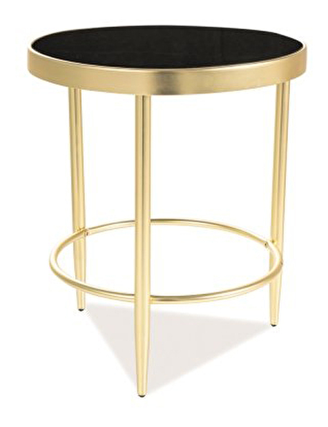 Konferenční stolek Maybell (černá + zlatá)