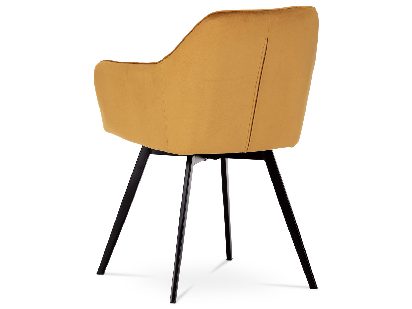 Jídelní židle Danarra-425-YEL4 (žlutá + černá) *výprodej