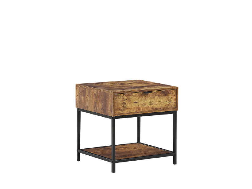 Příruční stolek BORRGA (tmavé dřevo)