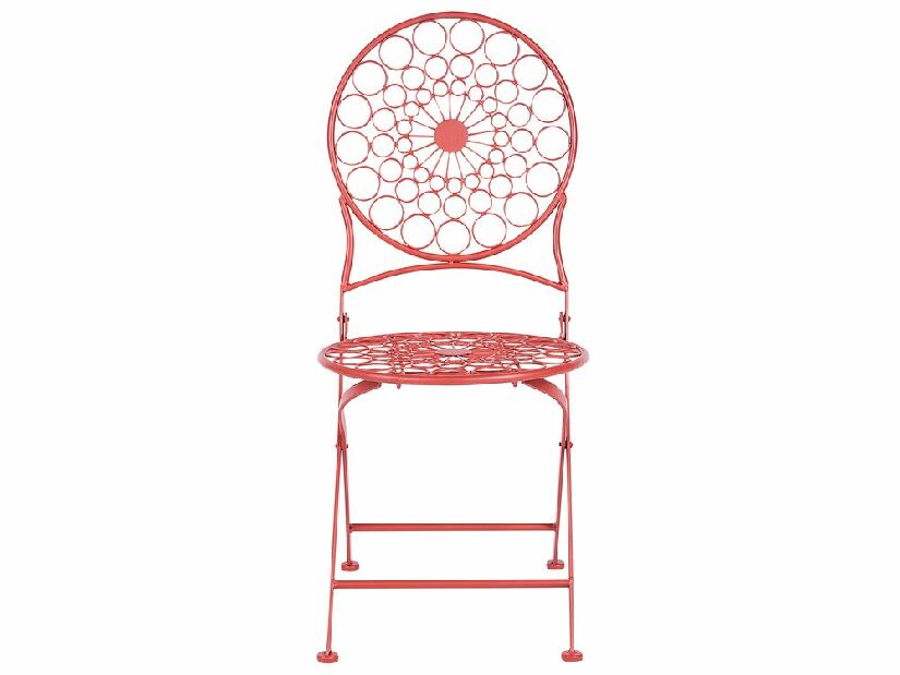 Set 2 ks zahradních židlí Shealee (červená)