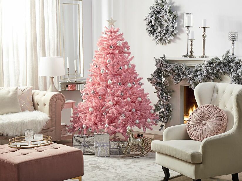 Vánoční stromek 210 cm Fergus (růžová)