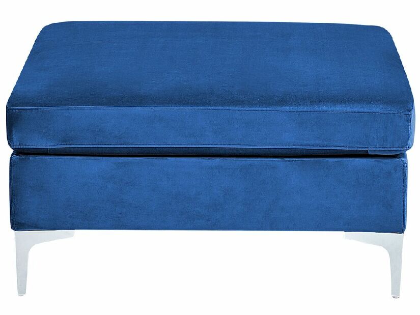 Rohová sedací souprava s taburetkou Eldridge (pařížská modrá) (L)