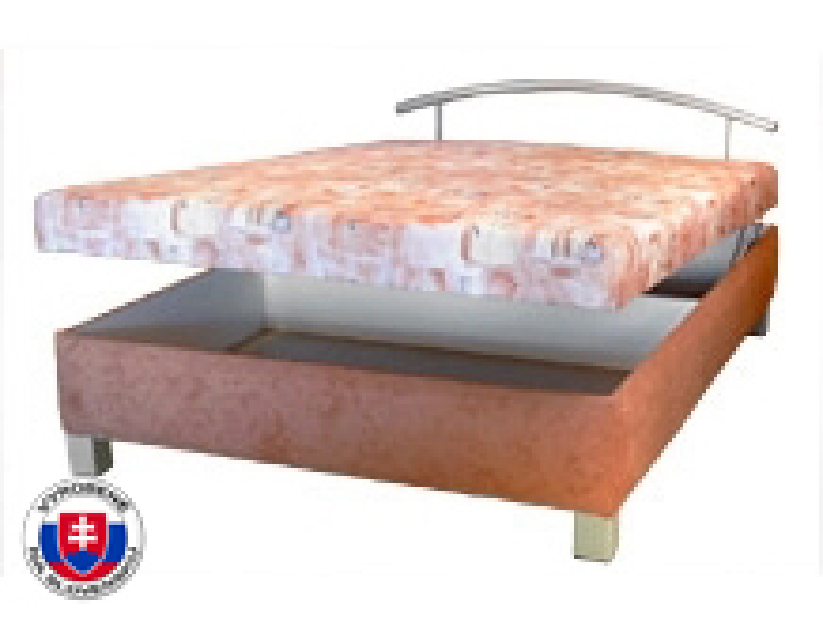 Manželská postel 140 cm Maša (s molitanovou matrací)
