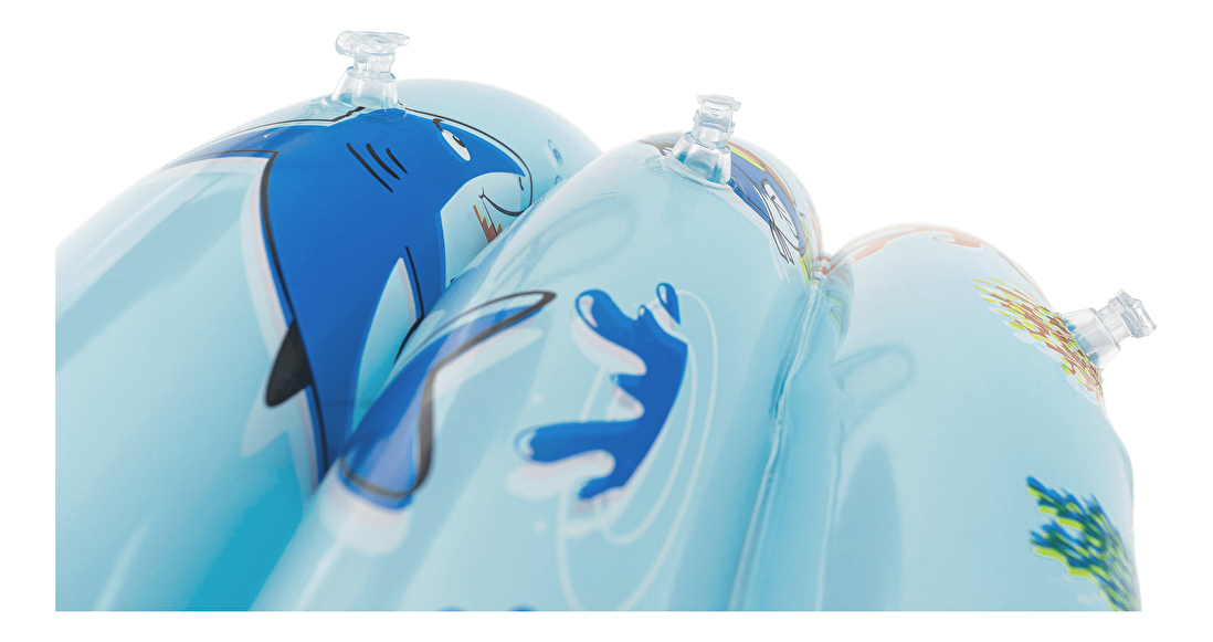 Nafukovací dětský bazén Leah (modrá + vzor)