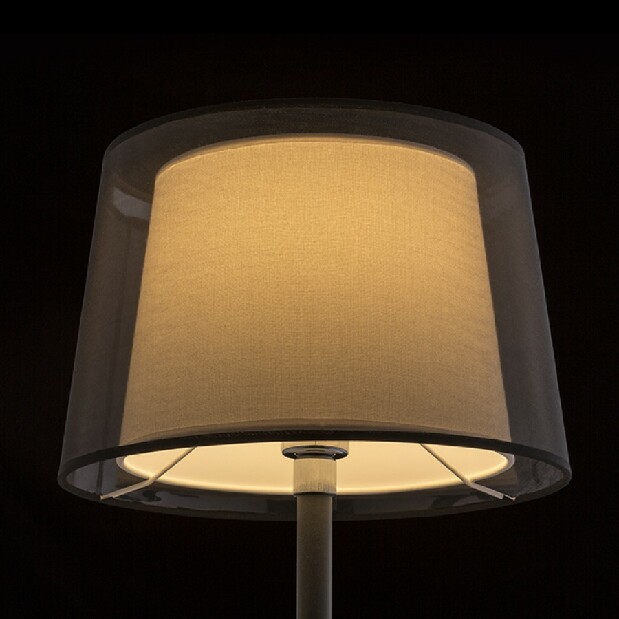Stolní lampa Esplanade 230V E27 42W (černá + bílá + chrom)