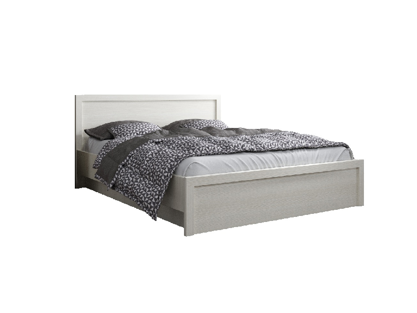 Manželská postel 160 cm Jolene (bílá) (s roštem)