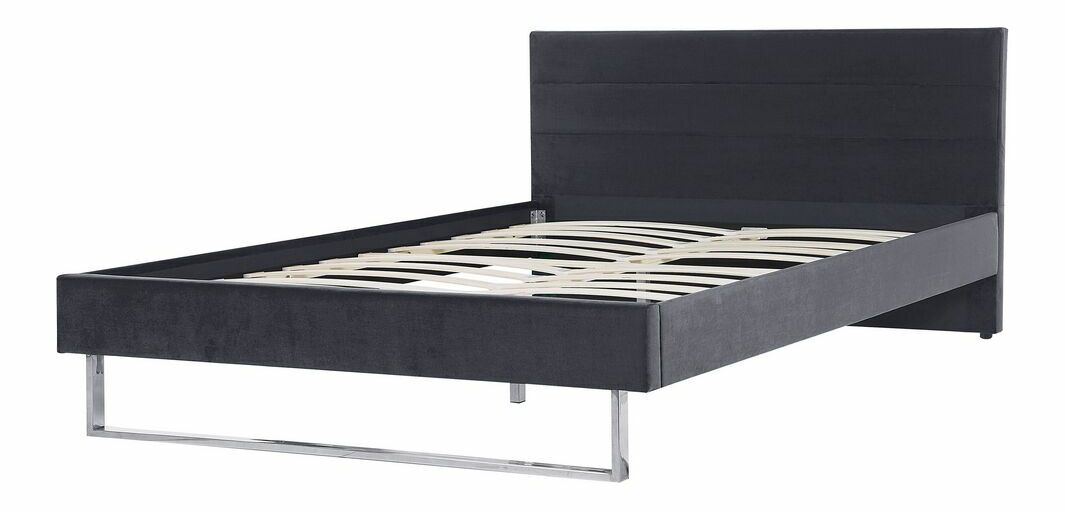 Manželská postel 160 cm BELAE (s roštem) (šedá)
