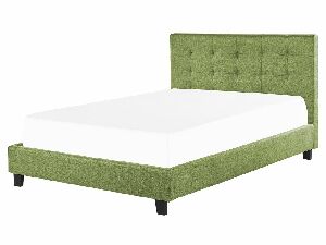 Manželská postel 160 cm Rhiannon (zelená) (s roštem a matrací)