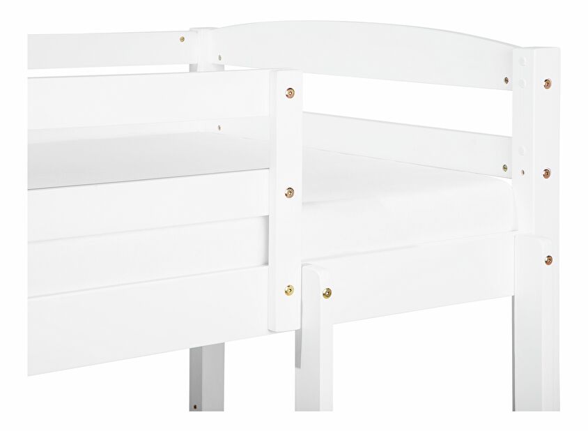 Patrová postel 90 cm Respond (s roštem) (bílá)