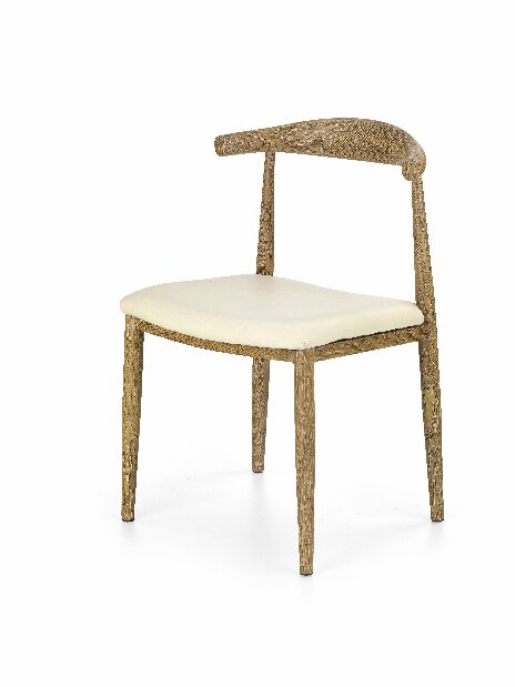 Jídelní židle K221 (krémová + dub medový)
