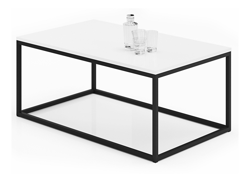 Konferenční stolek Namira (černá + bílá)