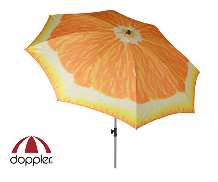 Zahradní slunečník Doppler Basic Pomeranč 200 (s balkonovou svorkou)