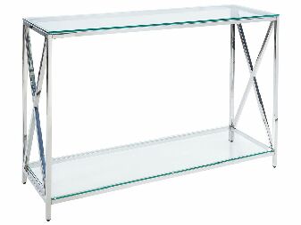 Příruční stolek Alberine (stříbrná)