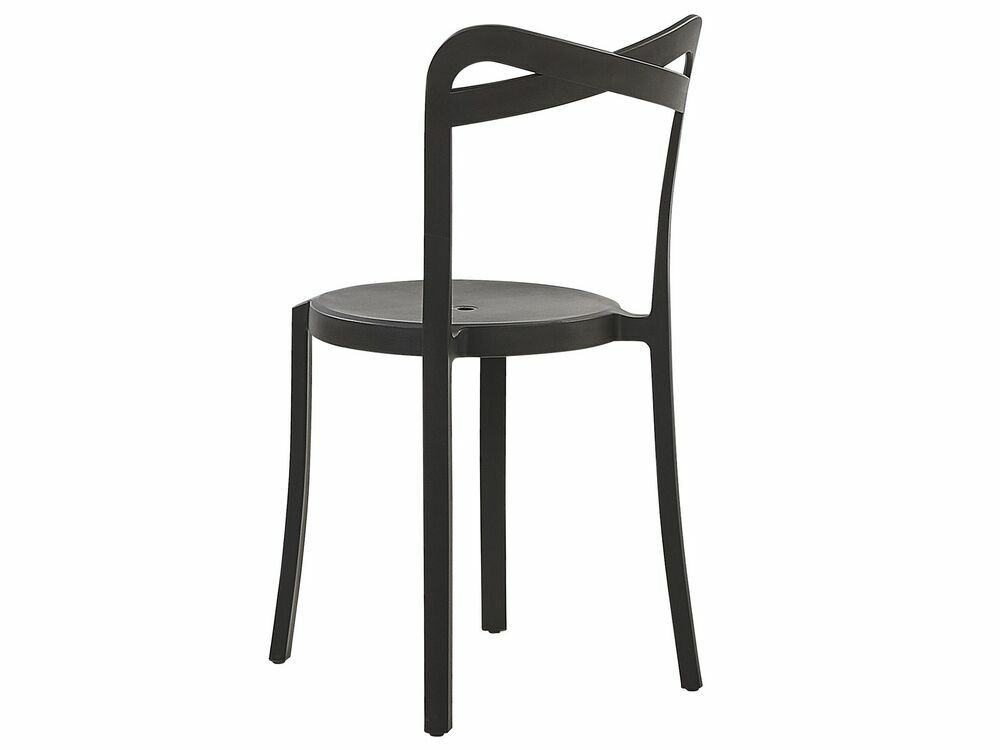 Set 4 ks. jídelních židlí Carey (černá)