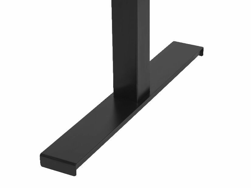 Psací stůl DESIRE II (130x72 cm) (šedá + černá) (manuálně nastavitelný)