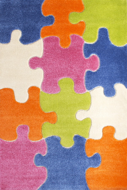 Dětský koberec Amigo 306 Puzzle (150 x 100 cm)