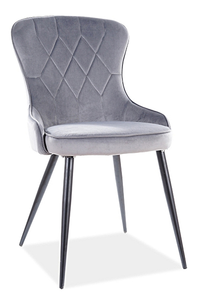 Jídelní židle Lloyd (šedá + černá)
