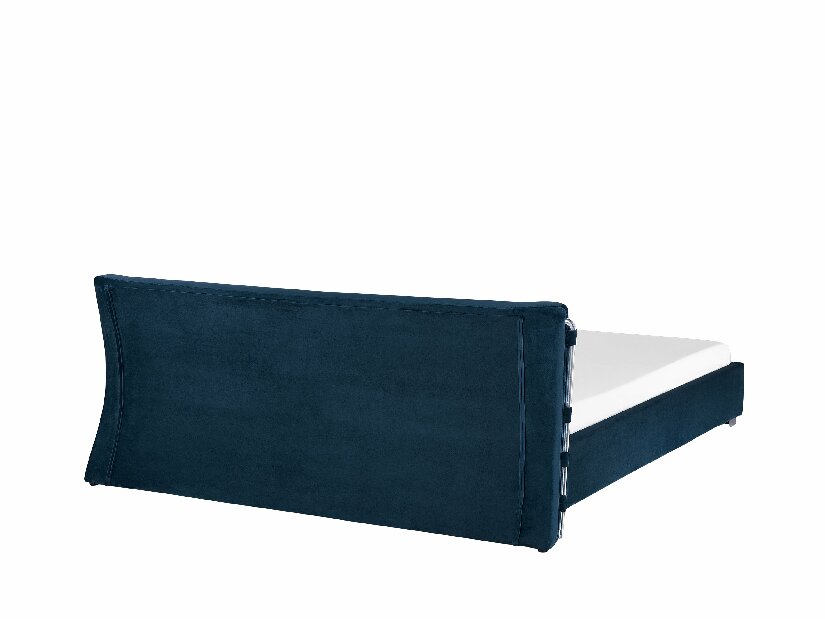 Manželská postel 180 cm PARNAS (s roštem) (modrá)