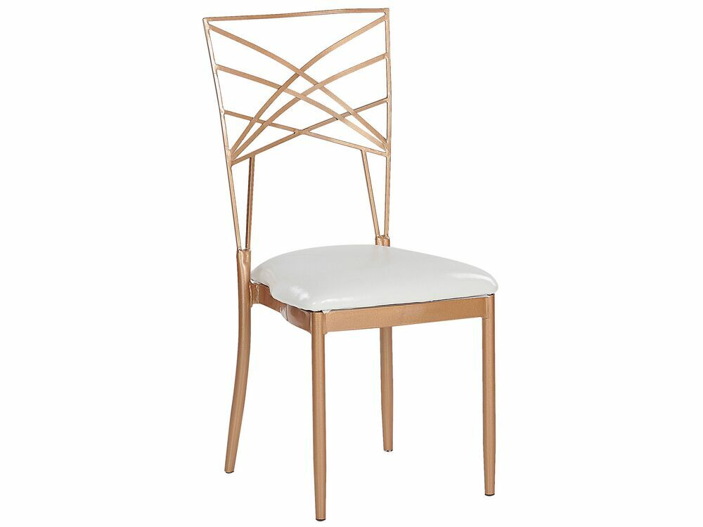 Set 2 ks. jídelních židlí GIRION (růžové zlato)