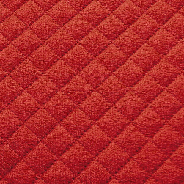 Přehoz na postel 210x170cm Filip (červená + kakaová)
