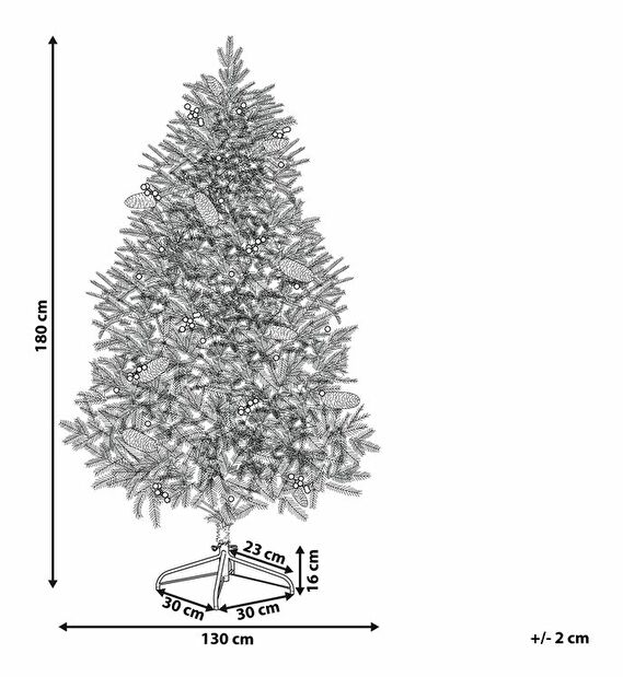 Umělý vánoční stromek 180 cm JONTA (zelená)