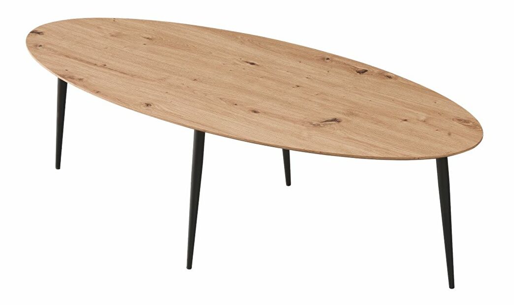 Konferenční stolek SARAM (dub artisan + černá)