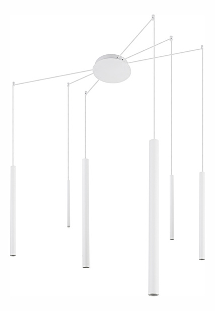 Závěsné svítidlo LED Maes 55006-6 (moderní/designové) (bílá + bílá)