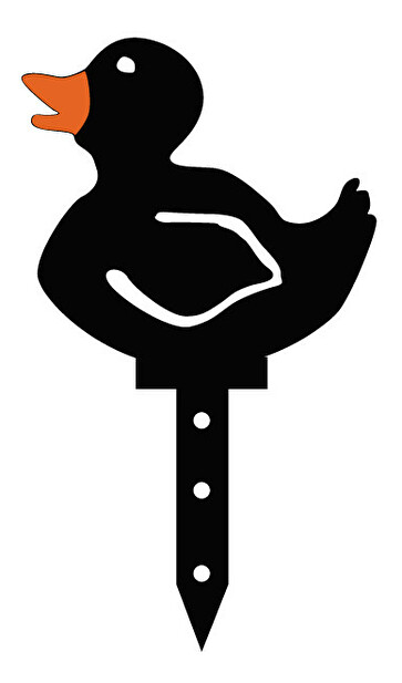 Dekorativní sada kovových doplňků do zahrady Duckie (černá)