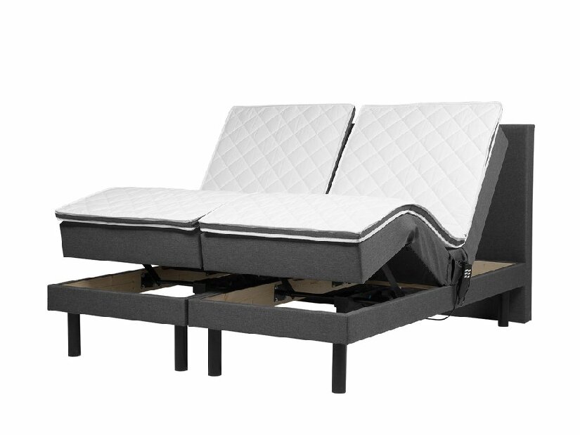 Manželská postel 160 cm ERLE (šedá)