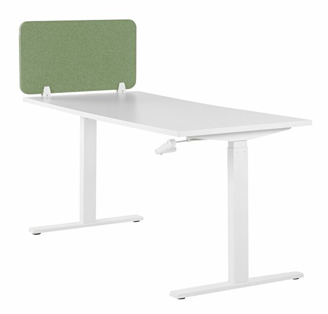 Přepážka na pracovní stůl 80 x 40 cm Walda (zelená)