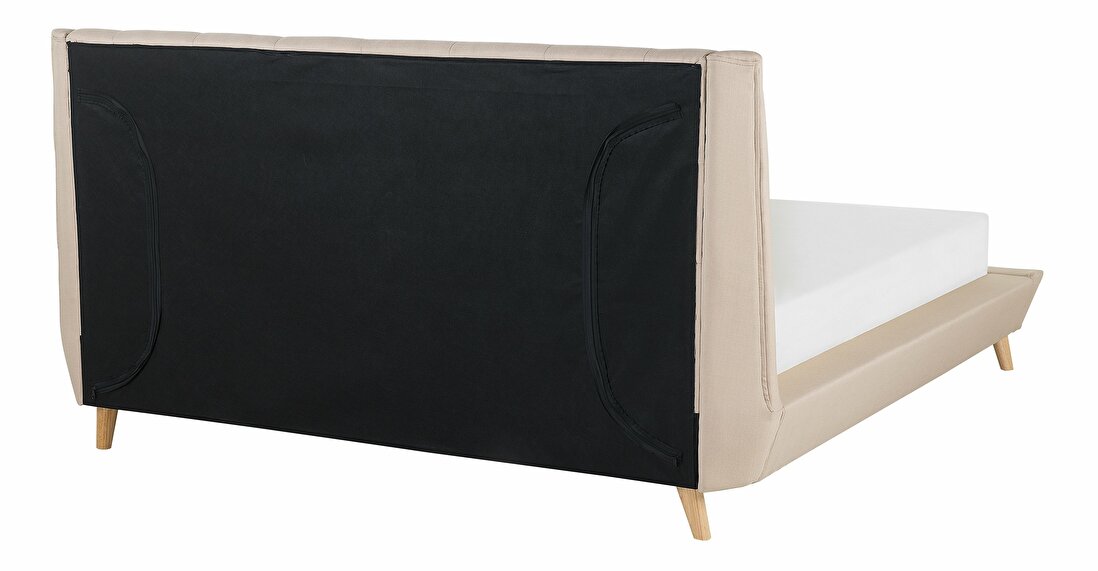 Manželská postel 160 cm TURIN (s roštem) (béžová)