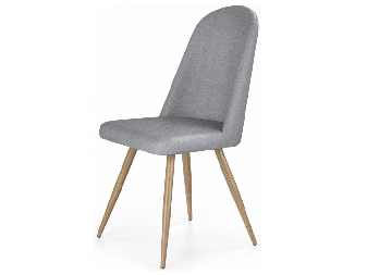 Jídelní židle K214 (šedá + dub medový)