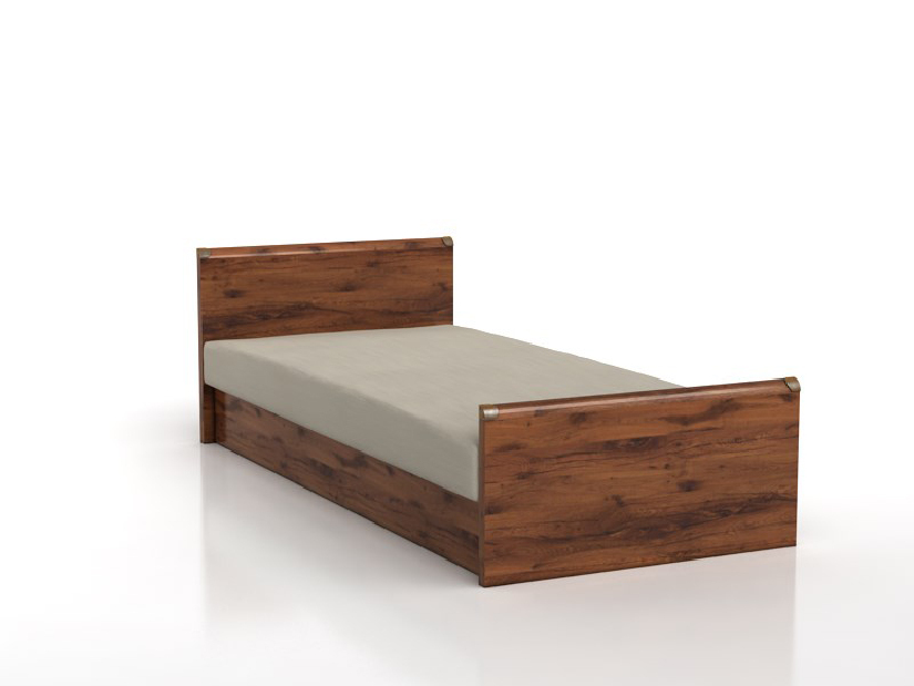 Jednolůžková postel 90 cm BRW INDIANA JLOZ 90 (Dub sutter)