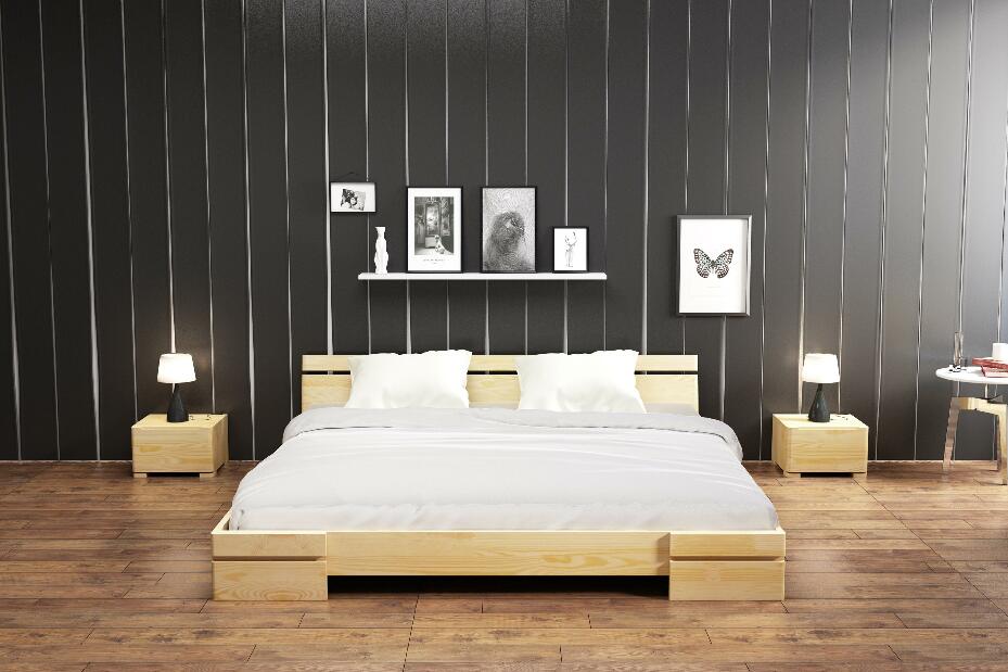 Manželská postel 160 cm Naturlig Bavergen (borovice) (s roštem)