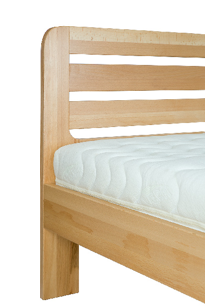 Manželská postel 140 cm LK 189 (buk přírodní) (bez roštu a matrace)