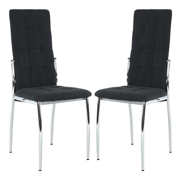 Set 2 ks. jídelních židlí Adora (černá) *výprodej