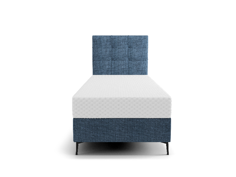 Jednolůžková postel 80 cm Infernus Comfort (modrá) (s roštem, s úl. prostorem)